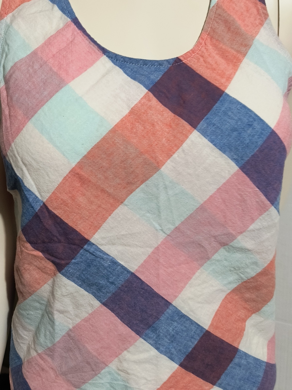 Universal Thread Multicolor Plaid Sleeveless Tank Top